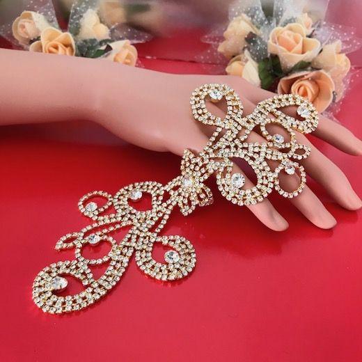 ラインストーンモチーフ ゴールド 衣装 装飾 舞台衣装 フラワー クリアストーン 花 モチーフ アップリケ ラインストーン モチーフ レオタード ドレス L2 1 Elisabeth Smile Craft Shop 通販 Yahoo ショッピング