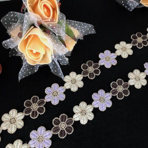 レース 綿レース コットンリボン フラワー 花柄 美品 カラフルな 花 刺繍 レース リボン ハンドメイド 装飾 Lc2 1 Elisabeth Smile Craft Shop 通販 Yahoo ショッピング