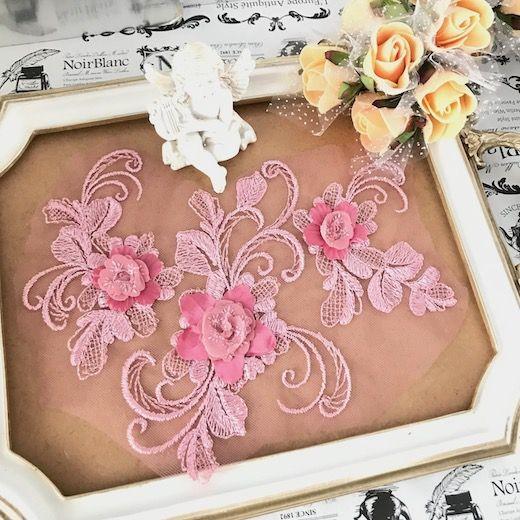 モチーフ チュールモチーフ 花模様 3d 刺繍チュール ピンク レオタード 装飾 衣装 バレエ 男子レオタード ドレス 素材 材料 花柄 エレガント 新体操 M10 1 98798010911570 Elisabeth Smile Craft Shop 通販 Yahoo ショッピング