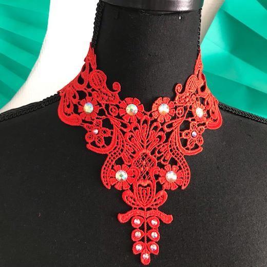 サ*ン様 1点物★ジャンポールゴルチエ★クロスレースアンティークローズチョーカー 1点物☆ジャンポールゴルチエ☆クロスレースアンティークローズ