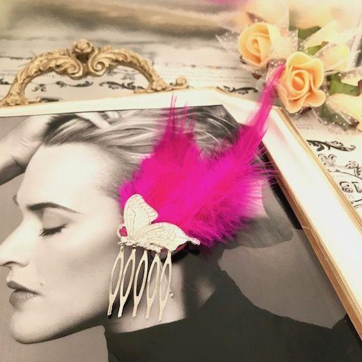 髪飾り 羽 ヘアアクセサリー 羽根付き フェザー ピンク バタフライ ヘッドドレス アクセサリー ダンス 衣装 ヘア飾り ヘアアクセサリー 社交ダンス 衣装 M 1 Elisabeth Smile Craft Shop 通販 Yahoo ショッピング