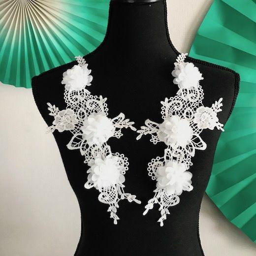 レースモチーフ モチーフ 白 衣装装飾 3d お花 ペアセット モチーフ 手作り ハンドメイド パーツ 装飾 レオタード バトンモチーフ 男子レオタード 新体操 Mka61 1 884260 Elisabeth Smile Craft Shop 通販 Yahoo ショッピング