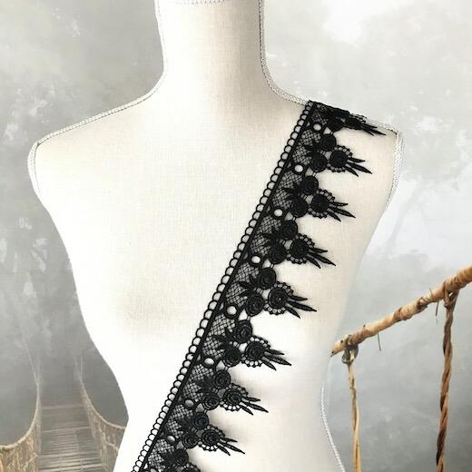 ケミカルレース リボン 衣装 手芸 花柄 服飾 チュチュレース 衣装レース 素材 黒 ブラック トリム 手作り 装飾 バレエ衣装 Vege3 1 Elisabeth Smile Craft Shop 通販 Yahoo ショッピング