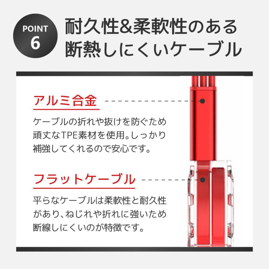 充電ケーブル 3in1 急速 巻き取り iPhone type-c リール pd Android リール式 急速充電ケーブル 1m おしゃれ かわいい Lightning MicroUSB対応 |  | 07