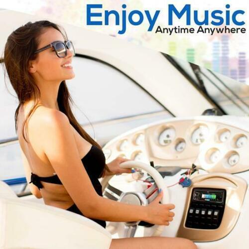 Pyle パイル PLMRK47BK マリンステレオレシーバーアンプ デュアル5.25インチ防水スピーカー Marine Stereo