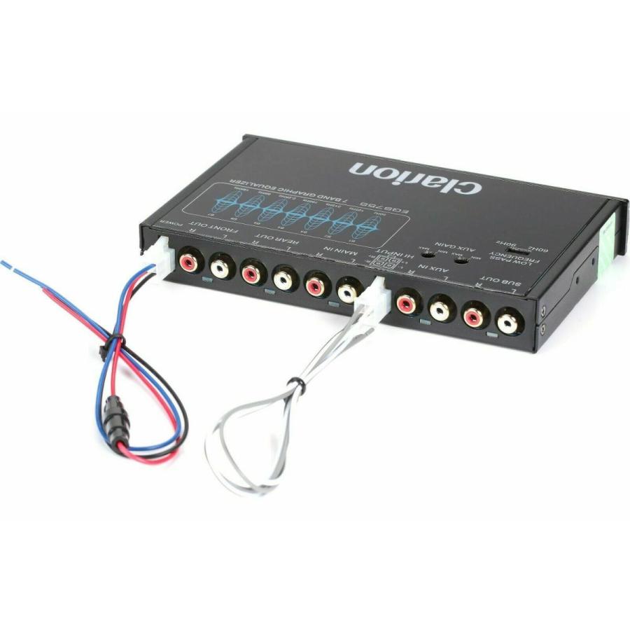 Clarion クラリオン EQS755 3.5mm RCA Aux入力付7バンドカーグラフィックイコライザー Car Graphic Equalizer With 3.5mm RCA Aux-input Black ブラック｜elite｜03