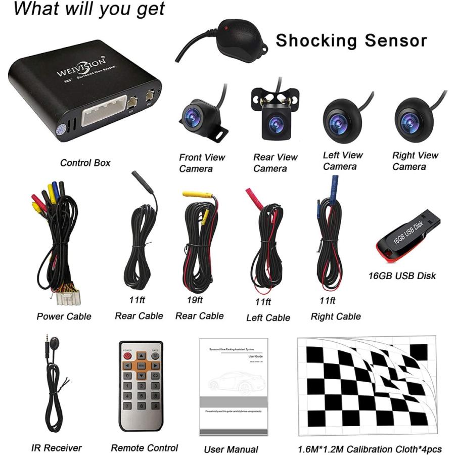 Weivision 360度アラウンドビューカメラ 【コントロールボックスのみ】 Weivision 360度アラウンドビューカメラ 【コントロールボックス