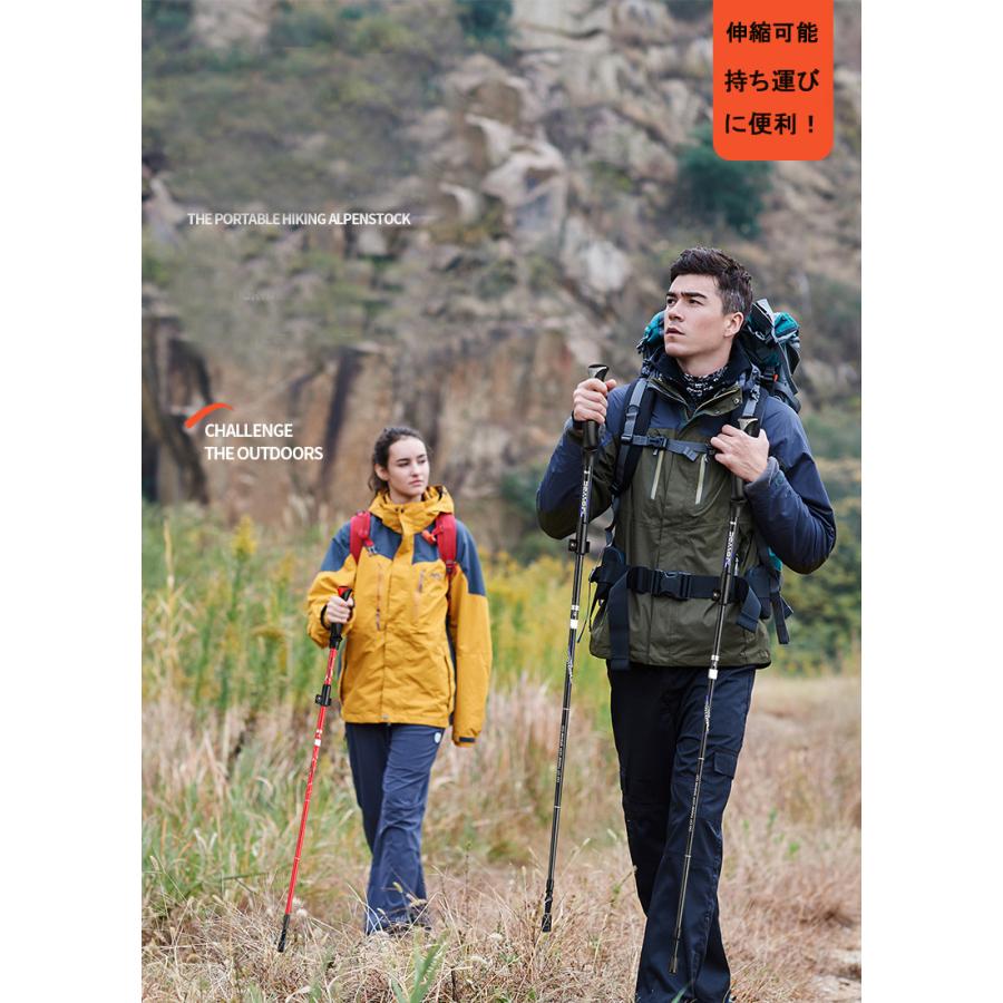 トレッキングポール 登山ストック 五段式伸縮シャフト 折りたたみ式 長さ調整可能 登山杖 ステッキ ストック 超軽量 登山用品 男女 収納ケース付き Bsw002 エリートスリーショップ 通販 Yahoo ショッピング