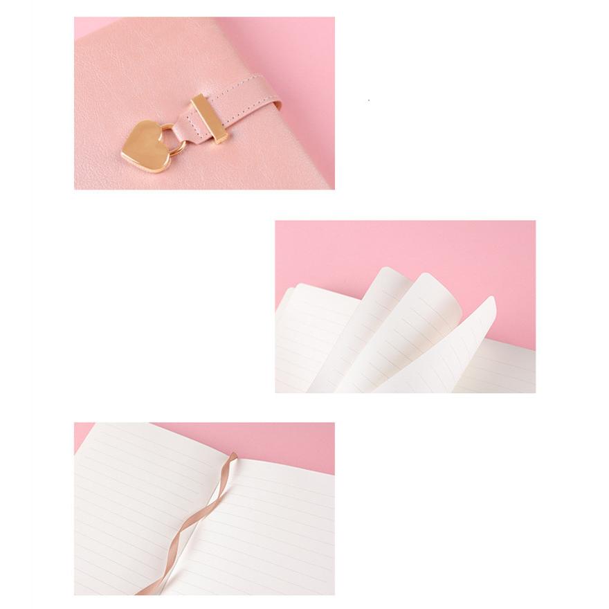 定番 B6 ノート 鍵付きケース 日記用ノートブック ハート型 おしゃれ 文房具 メモ帳 学生 ビジネス用 ギフト プレゼント 1冊144枚 Materialworldblog Com