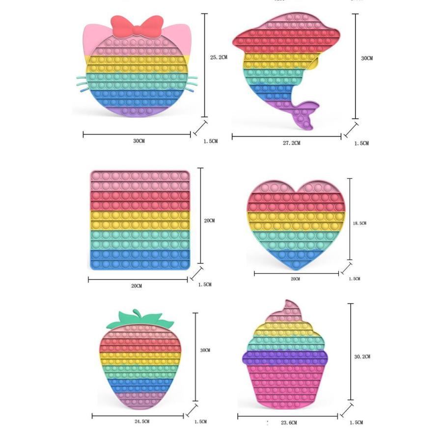 21年秋冬新作 特大 デカい プッシュポップ ストレス解消グッズ プッシュ ポップ バブル 知育 スクイーズ 玩具 カラフル バブル感覚 プッシュポップポップ ストレス Cisama Sc Gov Br