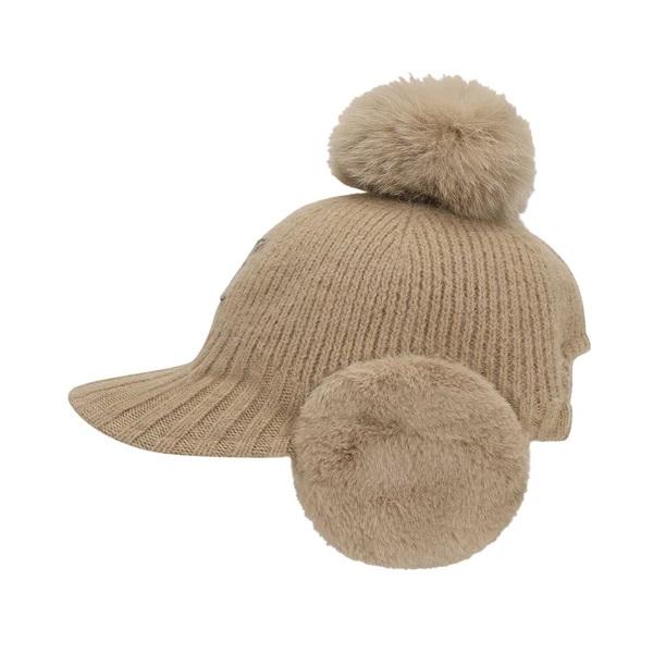 ANEW GOLF Women's New Angora Knit Ballcap - Black