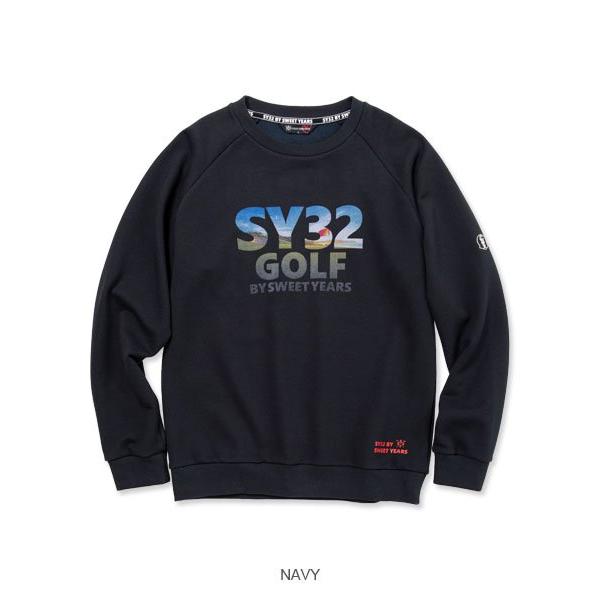 SY32 ゴルフ トレーナー スウェット メンズ ブランド ウェア プルオーバー SYG-22A52 送料無料の画像