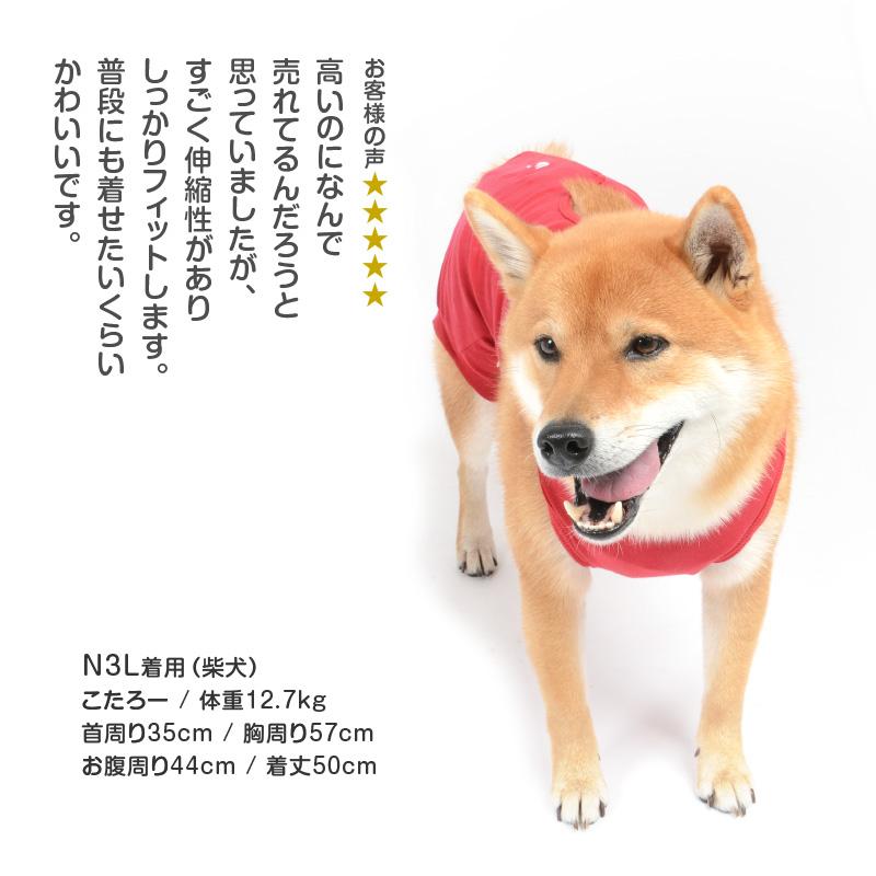 エリザベスカラー の代わりに 獣医師 去勢 避妊 手術 【送料込】 中型犬用 伸びて 着せやすい F. ベア天竺 術後服 エリザベスウエア(R) | full of vigor | 12