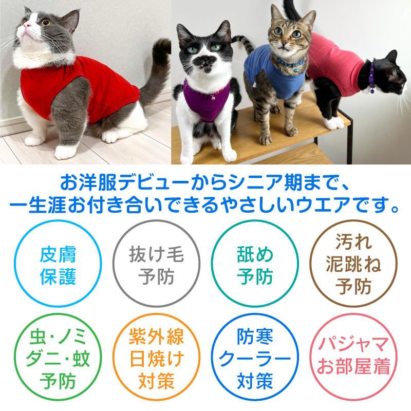 送料込 21年秋冬新作 猫用シンプルベア天インナータンク ネコポス値2 22 073 1 犬猫術後服エリザベスウエア専門店 通販 Yahoo ショッピング