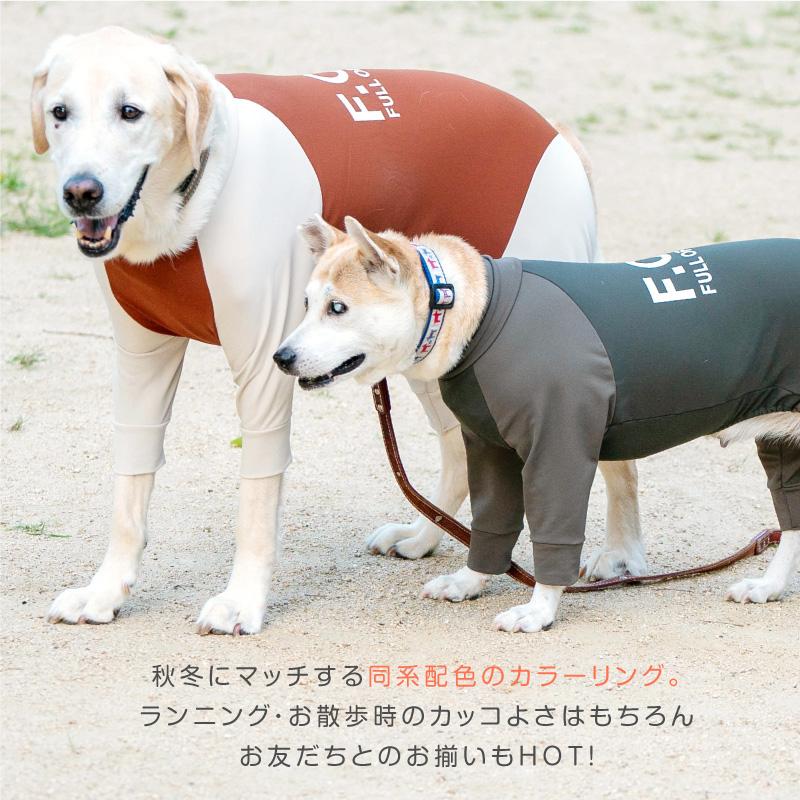 【送料込】ドッグプレイ(R)裏起毛ハイテンションラッシュガード（中型犬用）犬服 柴犬 コーギー 秋冬 ドッグウエア 遊び着｜elizabethwear｜05