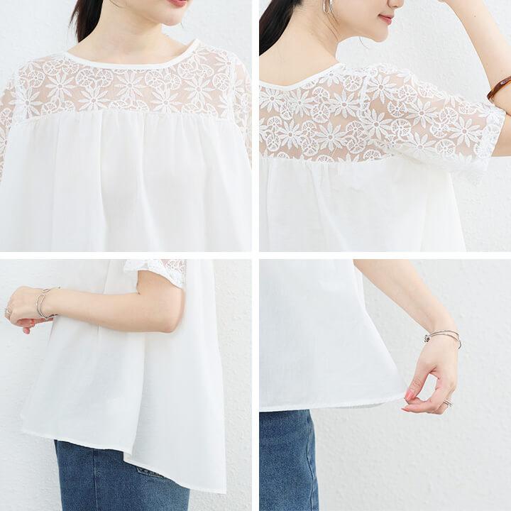 チュニック ブラウス トップス レディース Tシャツ カットソー 