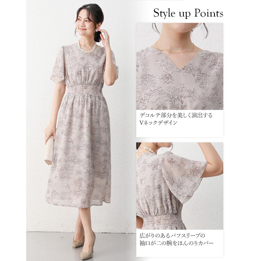 花柄 ワンピース 花柄ワンピース 柄ワンピース シンプル シンプル