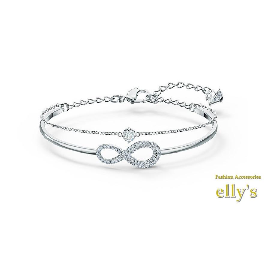[スワロフスキー] Infinity クリスタル バングル ゴールドトーン SWAROVSKI スワロフスキー ブレスレット バングル