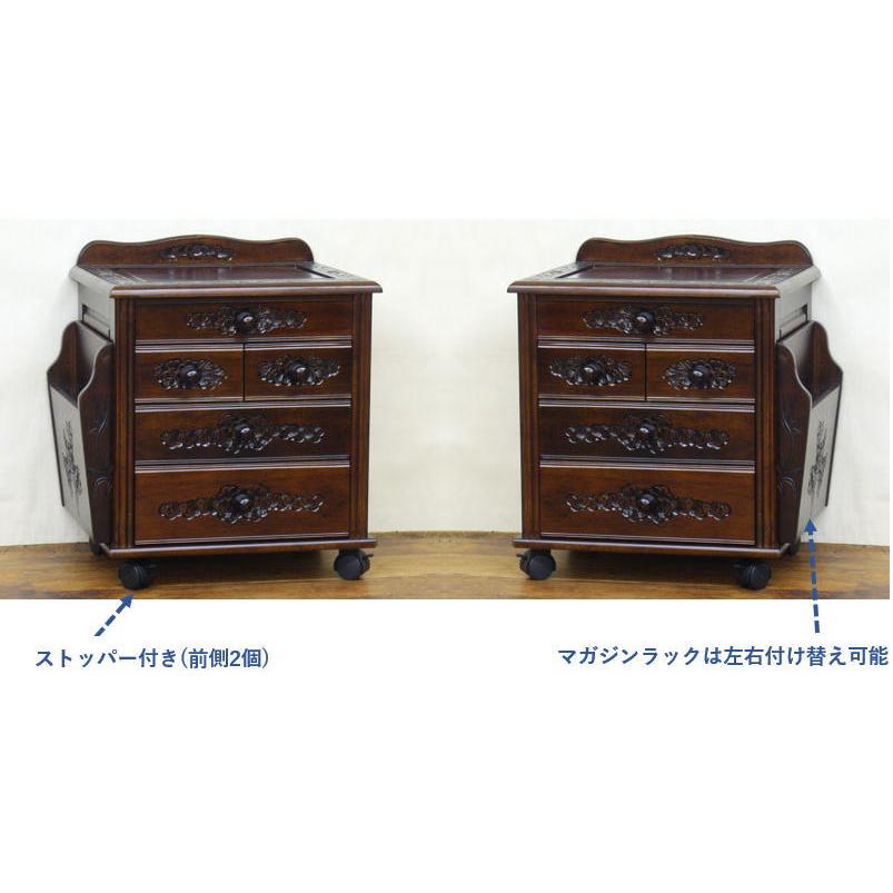 ベッドサイドチェスト 送料無料 アジアン家具 キャビネット チェスト 