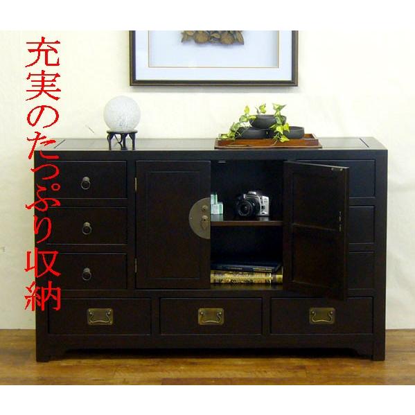 H 新品 アジアン チェスト L カントリー サイドボード 収納 アンティーク アジアンモダン木製チェスト］アジアン家具 バリインテリア