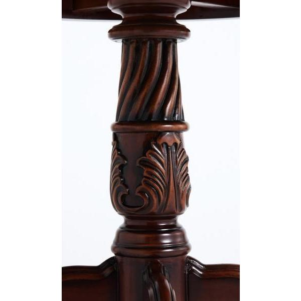 ⭐️最終値下⭐️バリ風 円形 テーブル座卓 アンティーク ヴィンテージ インテリア クラシックテーブル フランチェスカ アジアン家具 手彫り家具