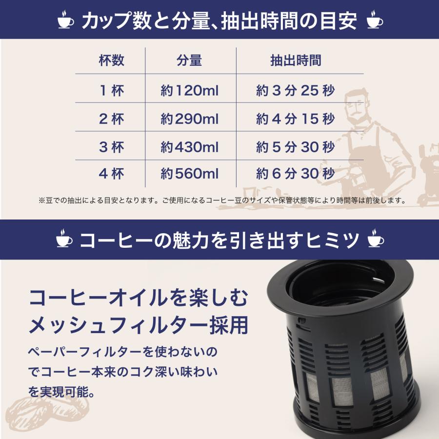 コーヒーメーカー 全自動 ミル付き マクアケ4000%達成! ずぼら コーヒーメーカー 全自動 ミル付き マクアケ4000%達成! ずぼら