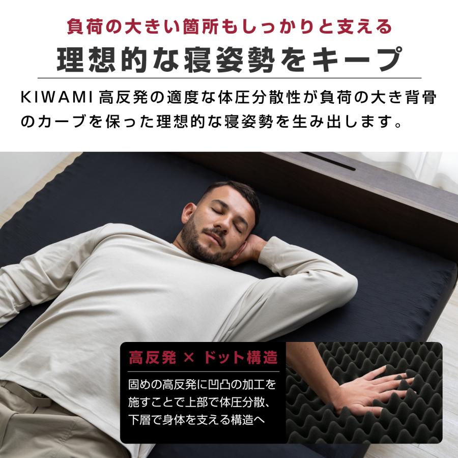 マットレス ダブル 高反発 三つ折り 10cm 高反発マットレス 折りたたみ 腰痛対策 折りたたみマットレス 体圧分散 硬め 腰痛 竹炭消臭 安い | tobest | 12