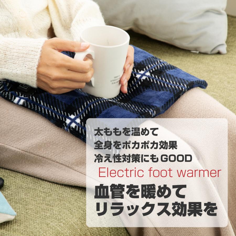 ホットマット 電気あんか 電気ブランケット 電熱 USB 電気毛布 32×26cm 電気ひざ掛け ホットカーペット 一人用 洗える あんか フットヒーター アンカ｜elminstore｜06