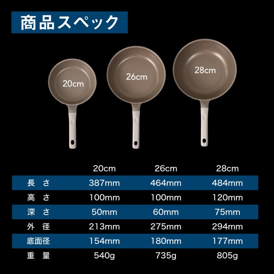 フライパン 20cm ih IH対応 ガス火対応 PFOAフリー 軽量 こびりつきにくい 取っ手一体型 お手入れ簡単 炒め鍋 爆買 |  | 06