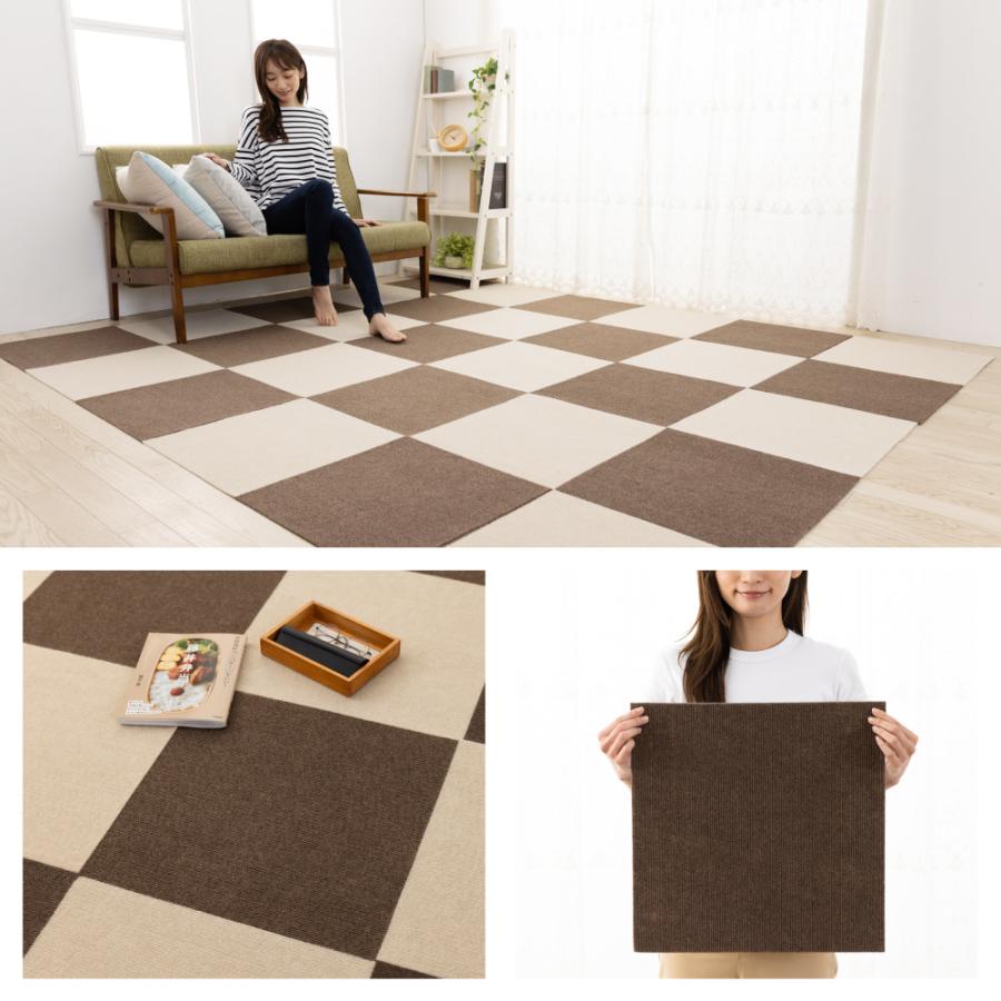 タイルカーペット 洗える 12枚 45×45cm タイルマット ジョイント タイルカーペット 洗える 12枚 45×45cm タイルマット ジョイント