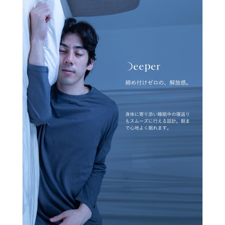 【HEIQ SmartTemp 体温調整×スリープリカバリー】パジャマ メンズ 上下セット 長袖 クルーネック ノンレム睡眠サポート 着る快適睡眠 ルームウェア 爆買 | Nutopia | 09