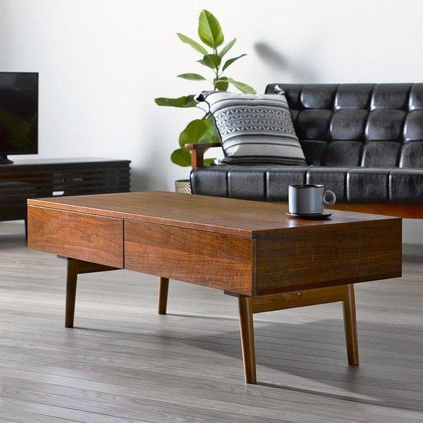 ローテーブル リビングテーブル 収納 引き出し スリム 小さめ 木製 おしゃれ モダン センターテーブル 長方形 テーブル リビング パソコン 110 13bniw 213 Elmono 通販 Yahoo ショッピング