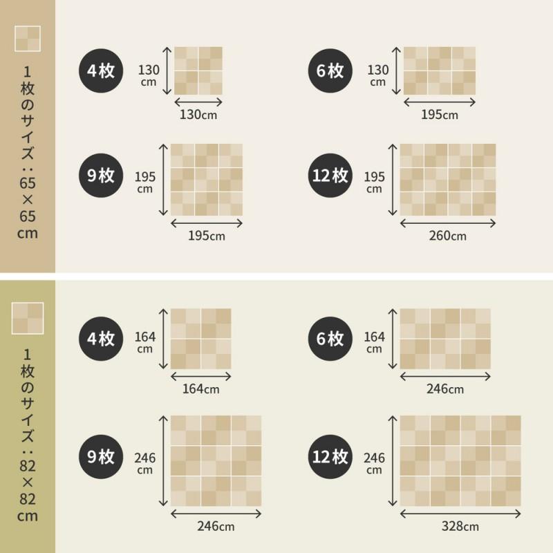 置き畳 ユニット畳 半畳 薄い 65センチ ペット フローリング 樹脂 畳 マット 置き リビング  畳ユニット ユニット 軽量 い草 風 敷くだけ ポリプロピレン 1枚｜elmono｜12