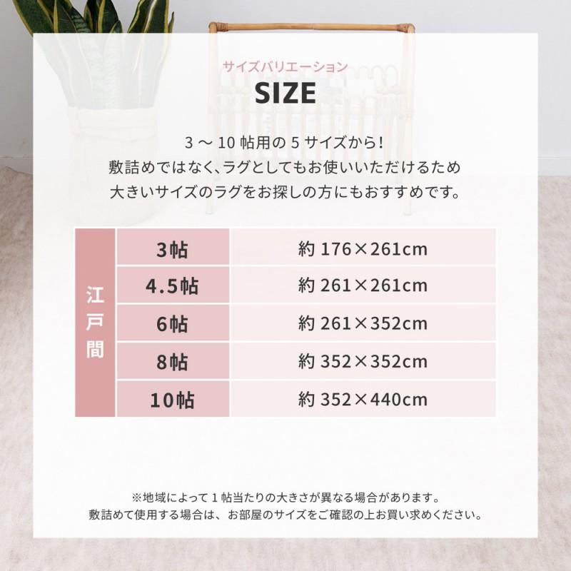 ラグ ペット 消臭 爪 カーペット 犬 猫 6畳 冬 日本製 抗菌 防臭 ペット対応 カットパイル 江戸間 オールシーズン 冬用 絨毯 無地 国産 ホットカーペット_13
