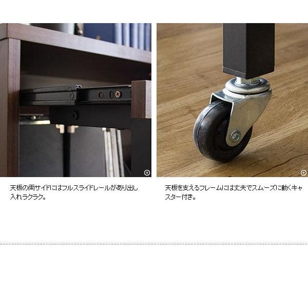 PCデスク 90cm幅 スリム 机 コンパクト コンセント 棚 省スペース おしゃれ デスク シンプル キャスター 木目調 ハイタイプ 奥行40 在宅 【レイリア】