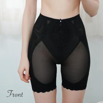 TAMURA Yauco シルキーボディシェイプ ロングガードル YTJ04 ブラック