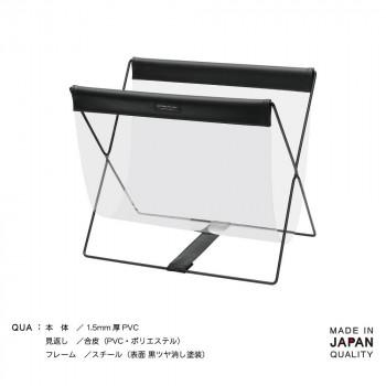 日本製 SAKI(サキ) サイドワゴン・クリアビニール×合皮 Mサイズ クリア M-058_1