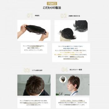 プリシラ  男性用5分ウィッグ ボリュームショート 耐熱 グレイヘア GB-23-TGH 【北海道・沖縄・離島配送不可】 プリシラ 男性用5分ウィッグ ボリュームショート 耐熱 ダーク