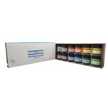 ニッカー絵具 ポスターカラー 40ml 12色セット PC40ML12Nの画像