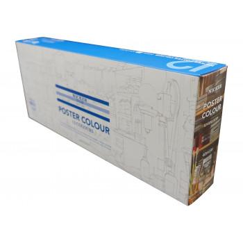 ニッカー絵具 ポスターカラー 40ml 12色セット PC40ML12Nの画像