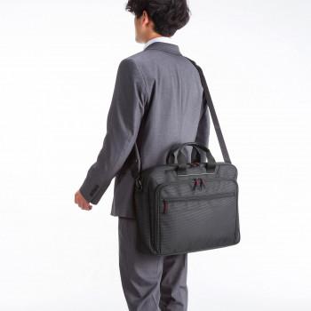 サンワサプライ マチ拡張PCバッグ 15.6インチワイド ブラック BAG-W4BK