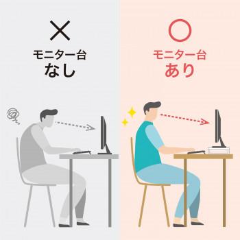 サンワサプライ コンセント付きモニター台 W600 ホワイト MR-LC212W_4