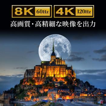 サンワサプライ DisplayPort-HDMI変換アダプタ 8K対応 AD-DP8KHDR_4