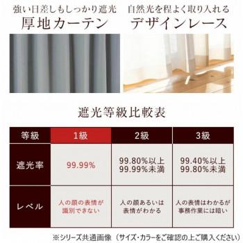 カーテン トラット 4P 100×210 グレー 726101004210095
