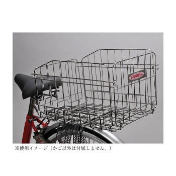 センタン工業 自転車カゴ 後ろ用 折りたたみ式バスケット シルバー SOT