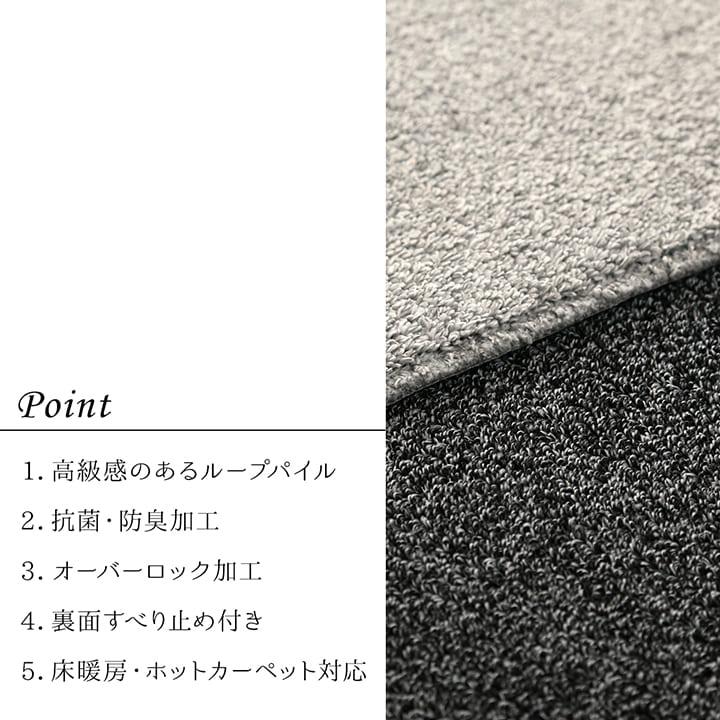 ラグ カーペット 2畳 冬 無地 抗菌 防臭 正方形 洗える 滑り止め 冬用 ラグマット 絨毯 洗濯 おしゃれ 床暖房 ホットカーペット 毛足短い 北欧 185×185_2