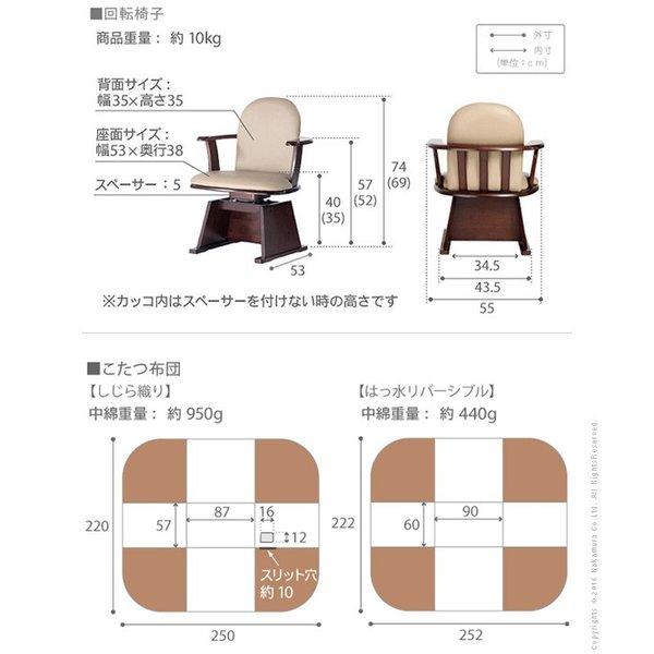 こたつ テーブル 長方形 椅子 セット こたつ布団 ハイタイプ ダイニング こたつ布団セット 90×60 パーソナルこたつ ダイニングこたつテーブル 一人用_4