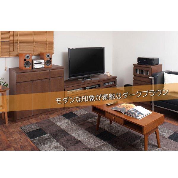 パソコンデスク デスク 幅90 収納 おしゃれ 完成品 日本製 スリム ハイタイプ 机 プリンター収納 パソコン PCデスク 折りたたみ キャビネット ブラック_4