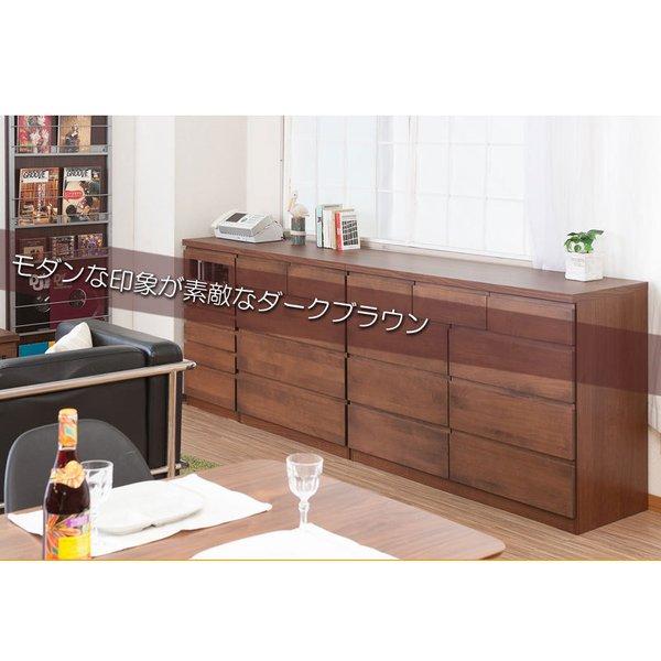 ローチェスト タンス 幅80 完成品 日本製 4段 チェスト 木製 大容量 洋服タンス おしゃれ アルダー材 ブラウン 幅80cm幅 収納 ワイド 和風_6