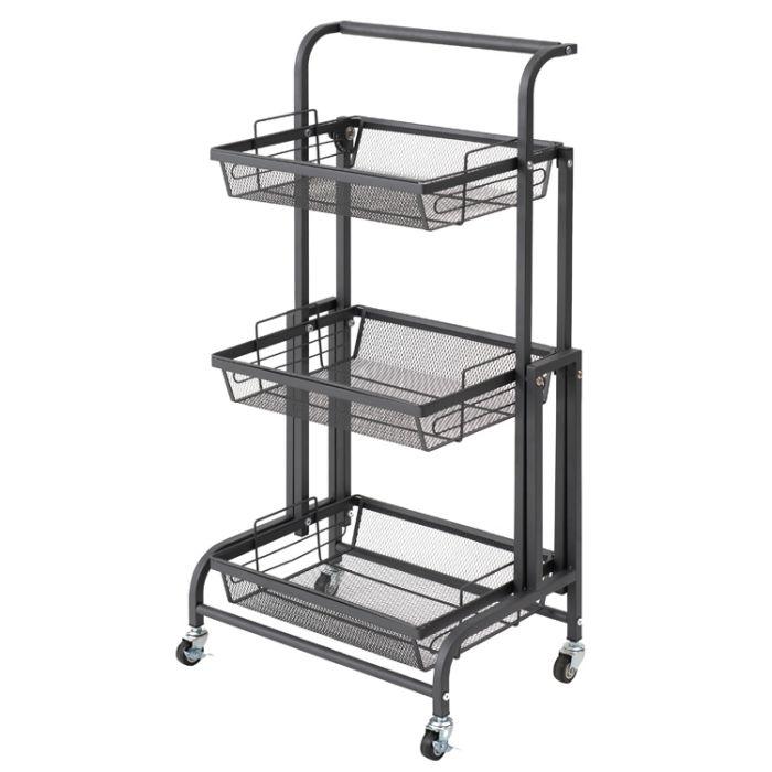 アイアン素材のキャスター付き3段キッチンワゴン 365000071-color1.jpg
